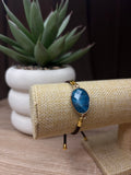 Bracelet Séléné - Apatite bleue