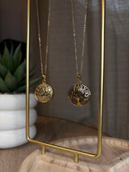 Collier Arbre de Vie - Quartz Rose