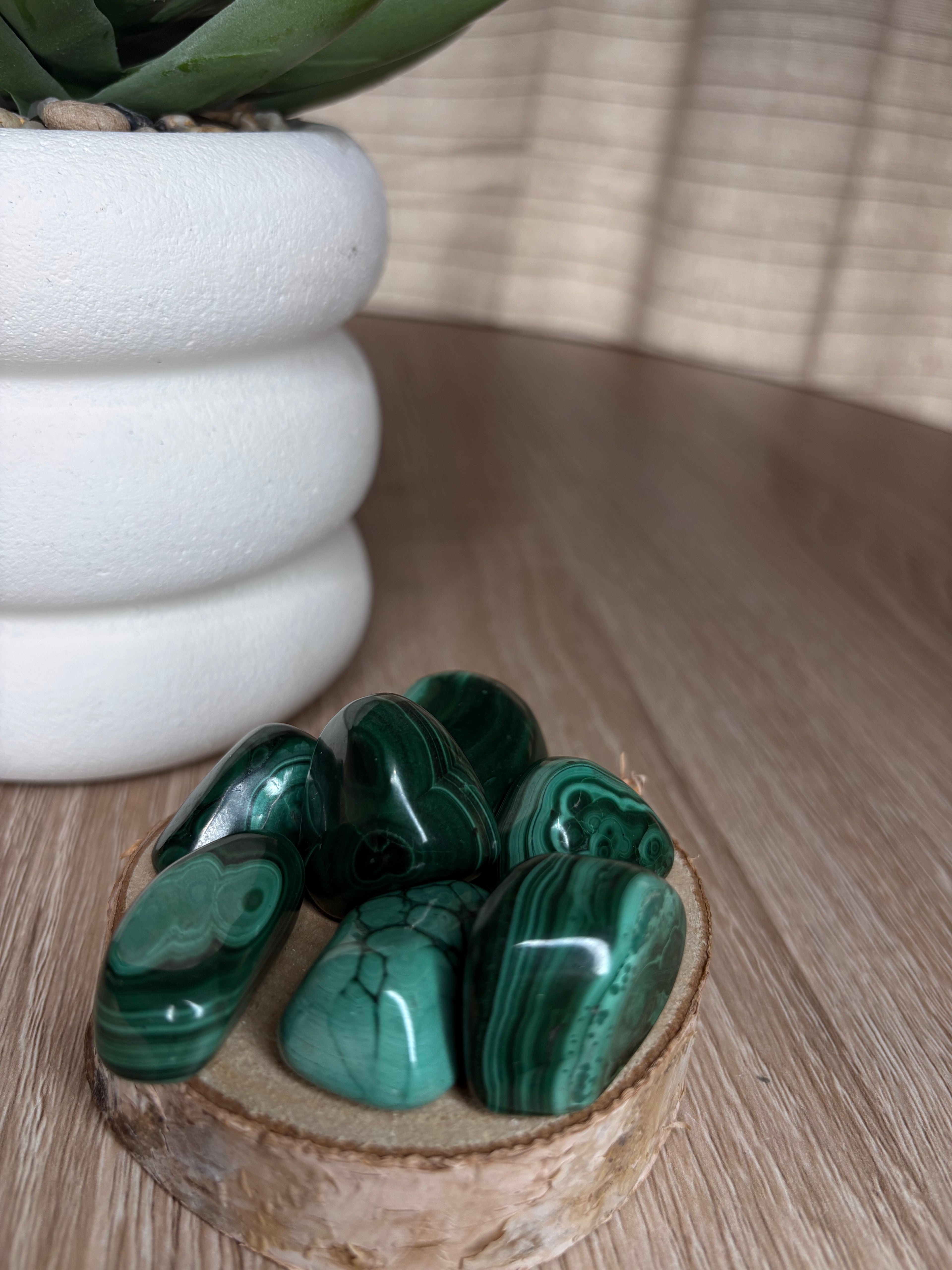 Pierre roulée - Malachite