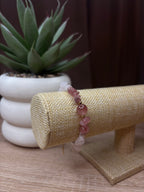 Bracelet Astrée - Cristal De Roche, Quartz Rose, Quartz Hématoide