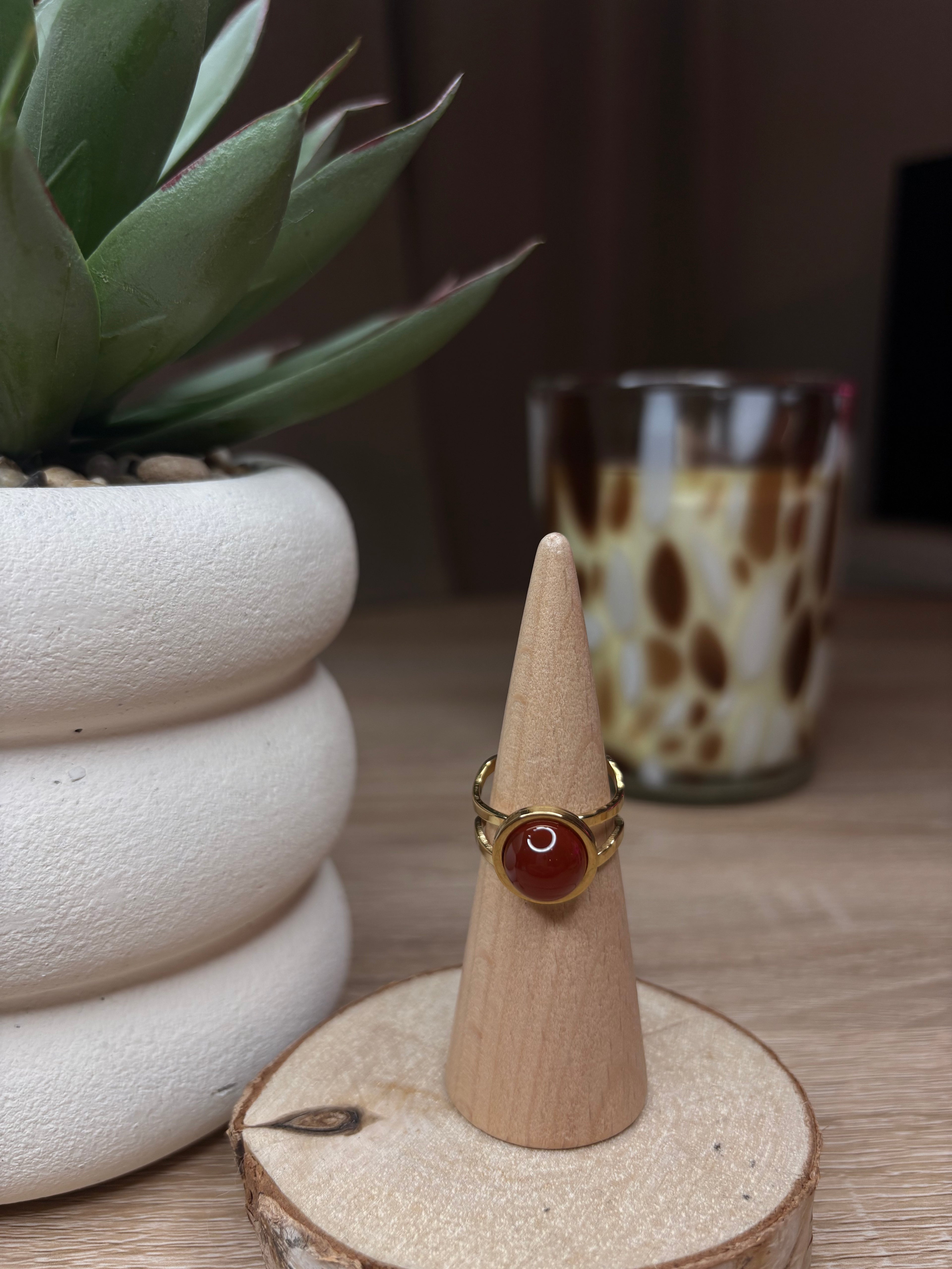 Bague Gaïa - Cornaline