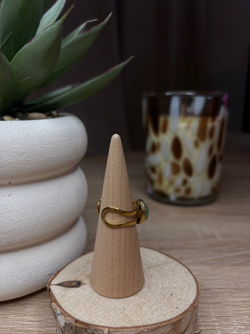 Bague Gaïa - Aventurine Verte
