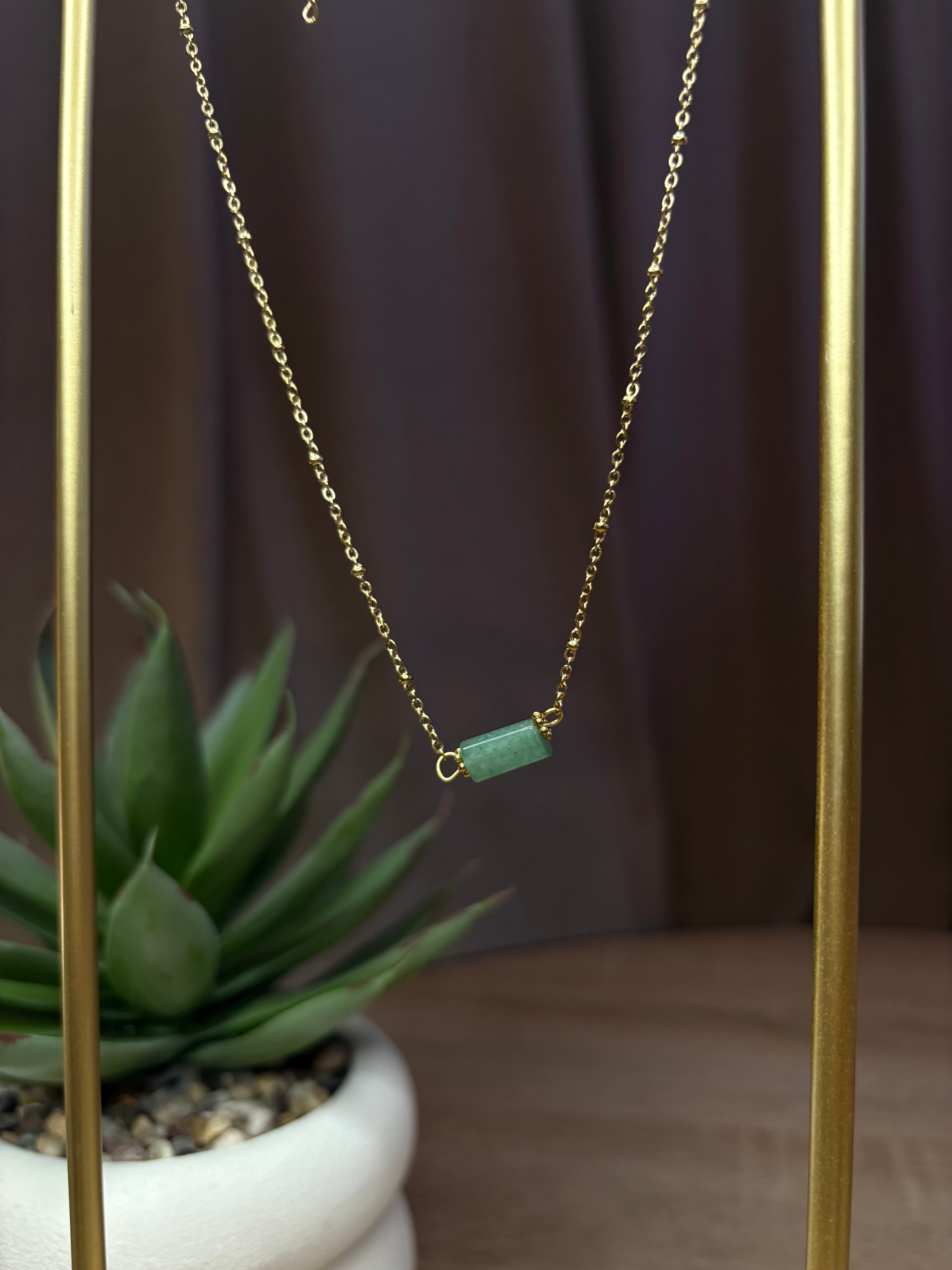Collier Soléa - Aventurine Verte