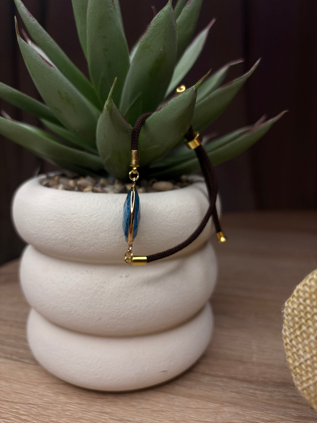 Bracelet Séléné - Apatite bleue