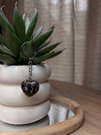 Porte-clés Cœur – Rhodonite