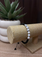 Bracelet Homme Élya - Howlite, Onyx (6mm et 8mm)