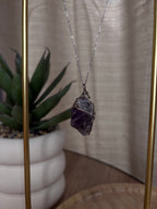 Collier Pierre Brut - Améthyste