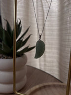 Collier Aile - Aventurine Verte