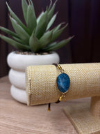 Bracelet Séléné - Apatite bleue