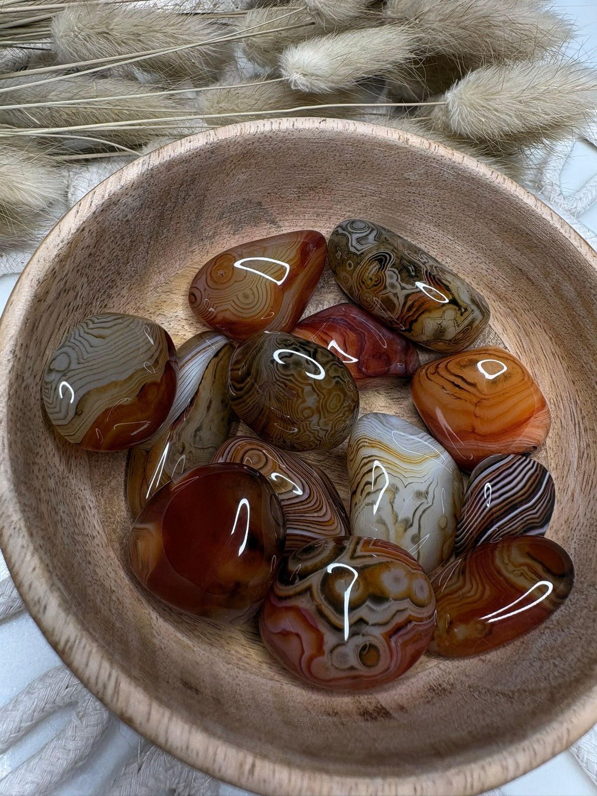 Pierre roulée - Agate de Botswana